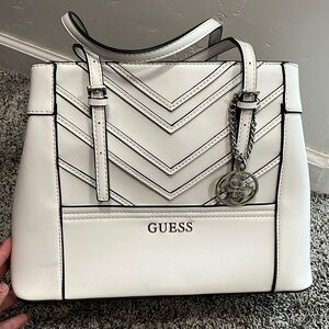 White Guess purse